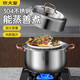 炊大皇304不銹鋼蒸鍋家用小型湯蒸鍋加厚復合底火鍋燃氣電磁爐通用 玫瑰金歐式單層蒸鍋 28cm