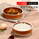 百暢老式陶瓷蒸飯碗缽仔碗商用蒸菜蒸米飯蒸碗梅菜扣肉專用碗粗土砂碗 5英寸陶瓷蒸飯碗（3個裝）