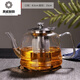 家用電磁爐專(zhuān)用煮茶壺玻璃耐高溫加厚電陶爐燒水壺過(guò)濾泡茶壺套裝的奔成 電磁爐專(zhuān)用款1600ML