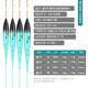 化氏 湛盧浮漂2022新款加粗醒目高靈敏野釣鰱鳙大物行程漂綜合魚(yú)漂 湛盧C【四目夾片尾 】 1號