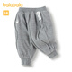 巴拉巴拉寶寶長(cháng)褲女童冬裝褲子休閑褲時(shí)髦洋氣舒適保暖精致有型潮 灰色調00422 90