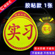 梅薩斯（MIXSAS）汽車(chē)實(shí)習貼 女司機新手上路駕駛夜間強反光車(chē)貼磁性粘貼車(chē)尾標志 棱鏡強反光【膠粘款】1張