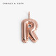 CHARLES&KEITH情人節個(gè)性字母吊墜掛墜生日禮物送女友CK5-72120241-N R 1個(gè)
