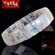 可塘明珠 配鑒定證書 天然月光石手排 藍月光石手鏈 女士單圈手鏈 6A級片寬12MM-13MM