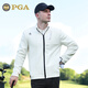 PGA高爾夫服裝男裝外套秋冬季運動(dòng)上衣防風(fēng)立領(lǐng)保暖衣服golf球衣 101371-白色 XL
