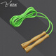 超飛躍 炫彩系列PVC跳繩成人減肥跳繩比賽考試推薦練習使用花式競速跳繩 綠色木柄 6毫米