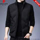 皮爾卡丹（pierre cardin）品牌新款羽絨馬甲男輕薄坎肩立領(lǐng)背心裝外套秋冬季保暖潮流夾克男 黑色 2XL(145-160斤)