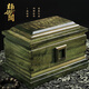 楠銘閣/金絲楠木陰沉木骨灰盒/高端烏木壽盒/四川小葉楨楠/榫卯土漆 明凈款（較少金絲） 34*23*23
