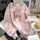閨哲新款2025套頭粉色衛(wèi)衣女春秋寬松美拉德洋氣減齡圓領(lǐng)外套慵懶風(fēng) 新品衛(wèi)衣-粉色/薄款【簡約百搭】 L 106-120斤【正版品質(zhì)】