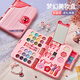 奧智嘉兒童化妝品玩具女孩生日禮物公主過家家彩妝化妝盒口紅指甲油腮紅