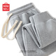 名創(chuàng)優(yōu)品（MINISO）運動衛(wèi)褲男秋季新款重磅小腳褲青少年潮流百搭華棉長褲 麻灰 XL 