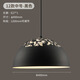 藝標(biāo)loft復(fù)古工業(yè)北歐吊燈酒吧餐廳燈具簡(jiǎn)約藝術(shù)創(chuàng)意單頭鐵藝吧臺(tái)吊燈 黑色直徑40cm-LED12瓦暖光球泡
