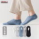 爾晏（ERYAN）襪子男襪夏季輕薄透氣商務(wù)簡(jiǎn)約純色網(wǎng)眼透氣男士船襪 男款：白色淺灰深灰湖藍黑色 5雙 均碼