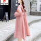 皮爾卡丹防曬衣女長(cháng)袖中長(cháng)款2026夏新款韓版百搭透氣薄款洋氣防曬服防曬衫 粉色 XL 【建議125-140斤】