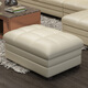 歐圣斯（OSHNES FURNITURE）真皮沙發(fā)腳踏凳皮藝沙發(fā)腳踏換鞋凳坐凳矮凳沙發(fā)凳子換鞋凳腳踏 米黃色 進(jìn)口中厚黃牛