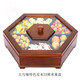 臻廚藝干果盒分格帶蓋創(chuàng  )意家用水果盤(pán)婚禮糖果盒實(shí)木果盤(pán)零食盒子糖果盤(pán) 咖啡色實(shí)木33厘米果盤(pán)