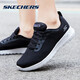 Skechers斯凱奇女鞋春網(wǎng)布輕質(zhì)緩震跑步鞋女子綁帶時(shí)尚運動(dòng)鞋女 黑色/白色15641 35