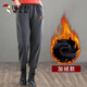 啄木鳥(niǎo)加絨加厚運動(dòng)褲女秋冬季2026新款保暖衛褲寬松束腳哈倫休閑褲子 灰色 加絨 3XL 【160-180斤】