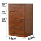 卓豹實(shí)木夾縫柜抽屜式收納柜30/40/50cm邊柜窄縫隙儲物五斗柜小床頭柜 49寬-咖啡色【深度40】   帶鎖款 4個(gè)