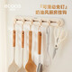 ecoco意可可免釘掛鉤 浴室掛衣鉤免釘強(qiáng)力黏膠廚房衛(wèi)生間粘鉤彎鉤卡其E23154