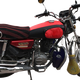 適于五羊本田CG125 金CG125 勁CG125摩托車(chē)油箱包油箱套罩皮套包騎士包裝飾工具包 1.4高級超細纖維紅黑搭配帶包