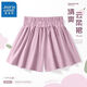 真維斯女童短褲夏季薄款中大童褲裙褲寬松花苞夏裝兒童棉褲子 【輕薄set8s】紫褲ddt4rt 140 cm