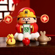 GUYN財神爺小神仙擺件桌面家用裝飾品辦公室汽車(chē)工位招財發(fā)財禮物 幸運小財神擺件組合【主圖款】
