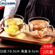 拓進(jìn)德國(guó)進(jìn)口品質(zhì)鋼化玻璃杯茶杯帶把手家用防摔啤酒杯子耐高溫個(gè)人專 無鉛470ml大肚杯【】 虧本沖量