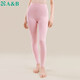AB秋冬女士女單件秋褲彈力貼身薄款高腰打底褲 粉紫 XXL