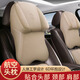 齊選航空級汽車(chē)頭枕腰靠全皮款四季通用記憶棉頸枕靠枕車(chē)載座椅護頸枕 航空頭枕-全皮款【溫馨米】