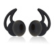 魔律 適用博士BOSE QC20 QC30 耳機硅膠套Soundsport耳塞 IE3鯊魚(yú)鰭運動(dòng)耳帽 黑色中號(我很軟)一對裝