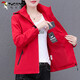 啄木鳥(niǎo)戶(hù)外沖鋒衣女秋冬季2026年新款三合一加絨休閑百搭夾克外套 紅色 單外套 4XL (155-170斤)