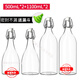 喜碧（Scybe）密封酒瓶空瓶泡酒玻璃瓶帶蓋家用果酒紅酒白酒裝酒瓶子一斤裝 500ml*2+1100ml*2(4支裝)