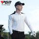 PGM高爾夫服裝男長(cháng)袖T恤秋冬運動(dòng)上衣男裝衣服polo衫拼色百搭 YF651-白色 L