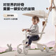 德拉瑪（DELAMA）遛娃神器W1嬰兒推車2-5歲超輕便童車寶寶滑滑車滑步車溜溜車 輕奢白金（帶頂棚）+閃光輪