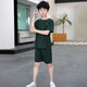 體能服兒童海洋體能訓(xùn)練T恤男童夏令營戶外活動?；晟捞籽b 橄欖綠短袖套裝 150cm【建議身高140-145cm】