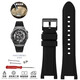 尊致登適配雷諾雙子星表帶配件8840129/8840119/8840139硅膠手表帶男 黑色 B007黑色針扣 專(zhuān)用凹口