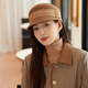 香雪羽秀羊毛鴨舌帽子女秋冬季2025新款復古報童帽優(yōu)雅時(shí)尚馬術(shù)帽女貝雷帽 駝色 M(56-58cm)
