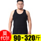 爵喜大碼背心男夏季加肥加大男士胖子肥佬薄款棉質(zhì)寬松打底汗衫 莫代爾1件_黑色 8XL (300-320斤)
