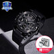 卡西歐（CASIO） G-SHOCK鋼鐵黑暗之心明星同款藍天使GST-B100太陽能男表運動手表 GST-B400BB-1APFT黑武士系列
