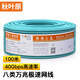 秋葉原（CHOSEAL）八類雙屏蔽工程網(wǎng)線【電競級0.64mm】Cat8類純銅40G萬兆高速家裝網(wǎng)絡箱線 100米 QS2680T100