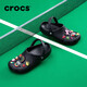 卡駱馳（CROCS）檀健次同款經(jīng)典洞洞鞋輕便百搭女沙灘鞋包頭拖鞋男鞋|10001 黑色-001(含智必星) 39 (240mm)