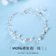 COISE 925銀腳鏈女生宮鈴鐺雙層腳鏈轉(zhuǎn)運(yùn)珠足飾時(shí)尚銀飾品可刻字女 腳鏈女鈴鐺腳飾足飾品