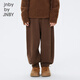 jnby by JNBY江南布衣童裝羊毛棉半精紡束腳褲長(cháng)褲秋冬男女童兒童1O8E10220 219/棕咖 140cm