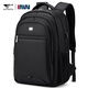 七匹狼雙肩包男士旅游休閑背包大容量旅行商務(wù)電腦包高中大學(xué)生書(shū)包男 黑色背包-大號四大倉帶充電接口