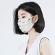SOMUBAY 夏季女神防曬薄款桑蠶真絲口罩加大遮全臉開車面罩透氣易呼吸 白色貓咪款 默認(rèn)