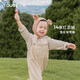 幼歌（YOUGE） 嬰幼兒連體背帶褲春秋季新款兒童復古洋氣簡(jiǎn)約可愛(ài)褲子 米杏1（66-90開(kāi)檔） 100 cm