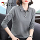 啄木鳥(niǎo)純棉時(shí)尚polo領(lǐng)t恤女2026春秋季新款氣質(zhì)寬松顯瘦遮肚子打底衫女 灰色  2XL 【建議130-145斤】