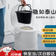 萊樞匯可移動(dòng)馬桶老人孕婦坐便器家用便攜式老年人起夜尿桶便盆坐便椅 米白色（含室內實(shí)心桶）