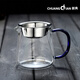 創(chuàng)典（CHUANGDIAN） 耐熱玻璃公道杯大號玻璃公杯茶海公平杯帶304不銹鋼加厚茶漏